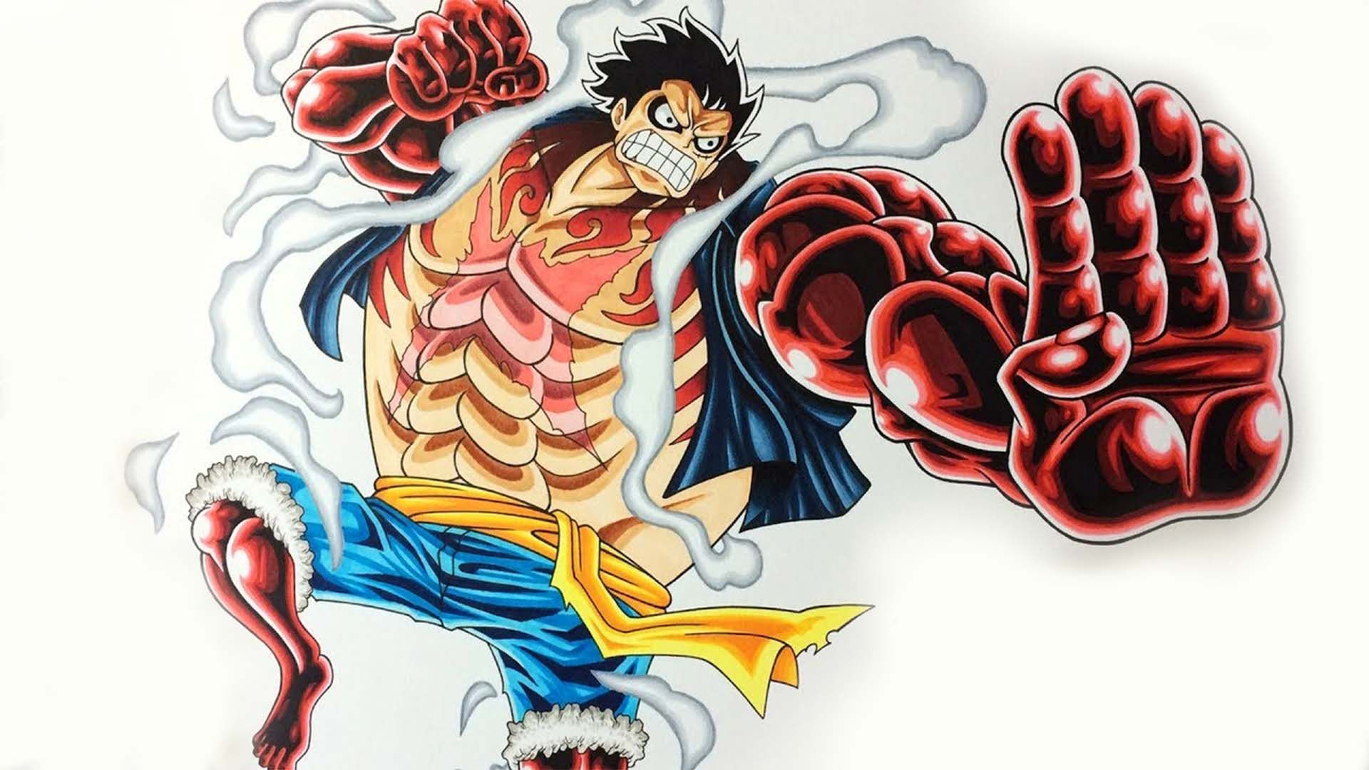 Luffy Gear 2 sau time-skip: Luffy Gear 2 đầy mạnh mẽ sau khoảng thời gian time-skip sẽ khiến bạn tò mò muốn xem ngay. Hãy cùng đến với bức hình nền ấn tượng này và tận hưởng sức mạnh của nhân vật mà bạn yêu thích.